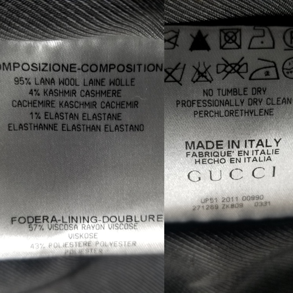 Gucci Wool and Cashmere Gray Pencil Skirt 44 8 - Picture 6 of 7